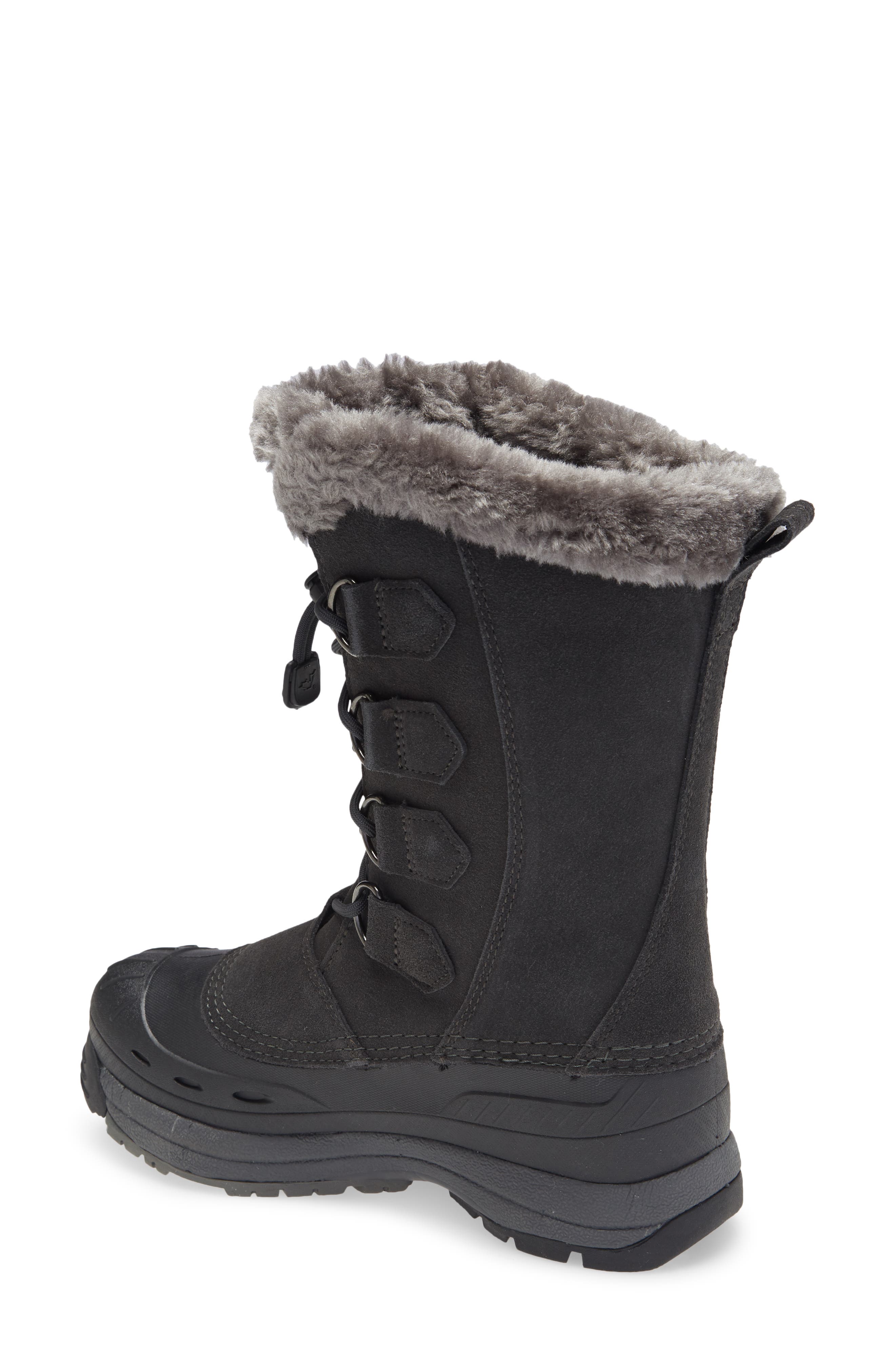 Baffin Chloe Waterproof Winter Boot with Faux Fur Trim, Alternate, color, Charcoal