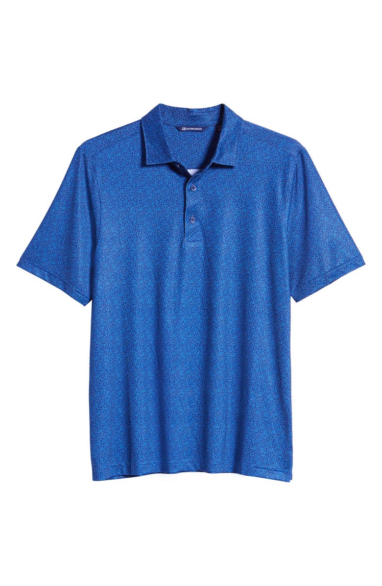 Cutter & Buck Pike Micro Floral Print Polo, Alternate, color, Indigo