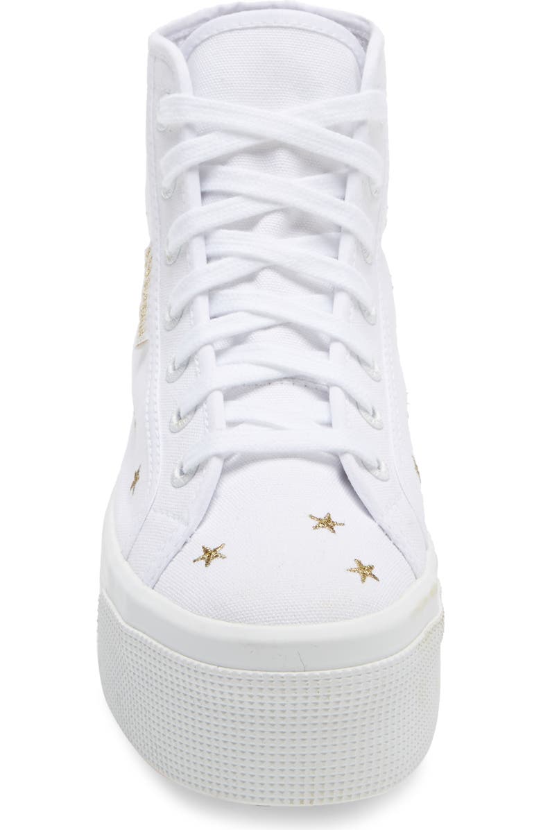 Superga 2705 Embroidered Platform High Top Sneaker, Alternate, color,