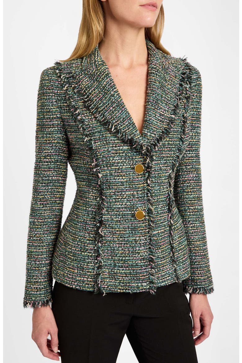 Trish Tweed Jacket, Main, color, Evergreen