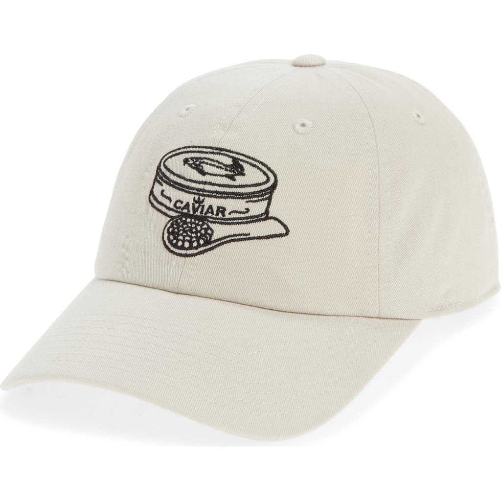 American Needle Caviar Embroidered Baseball Cap In White