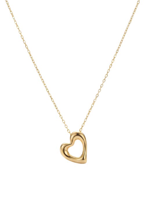 ARGENTO VIVO Open Heart Pendant Necklace in Gold at Nordstrom