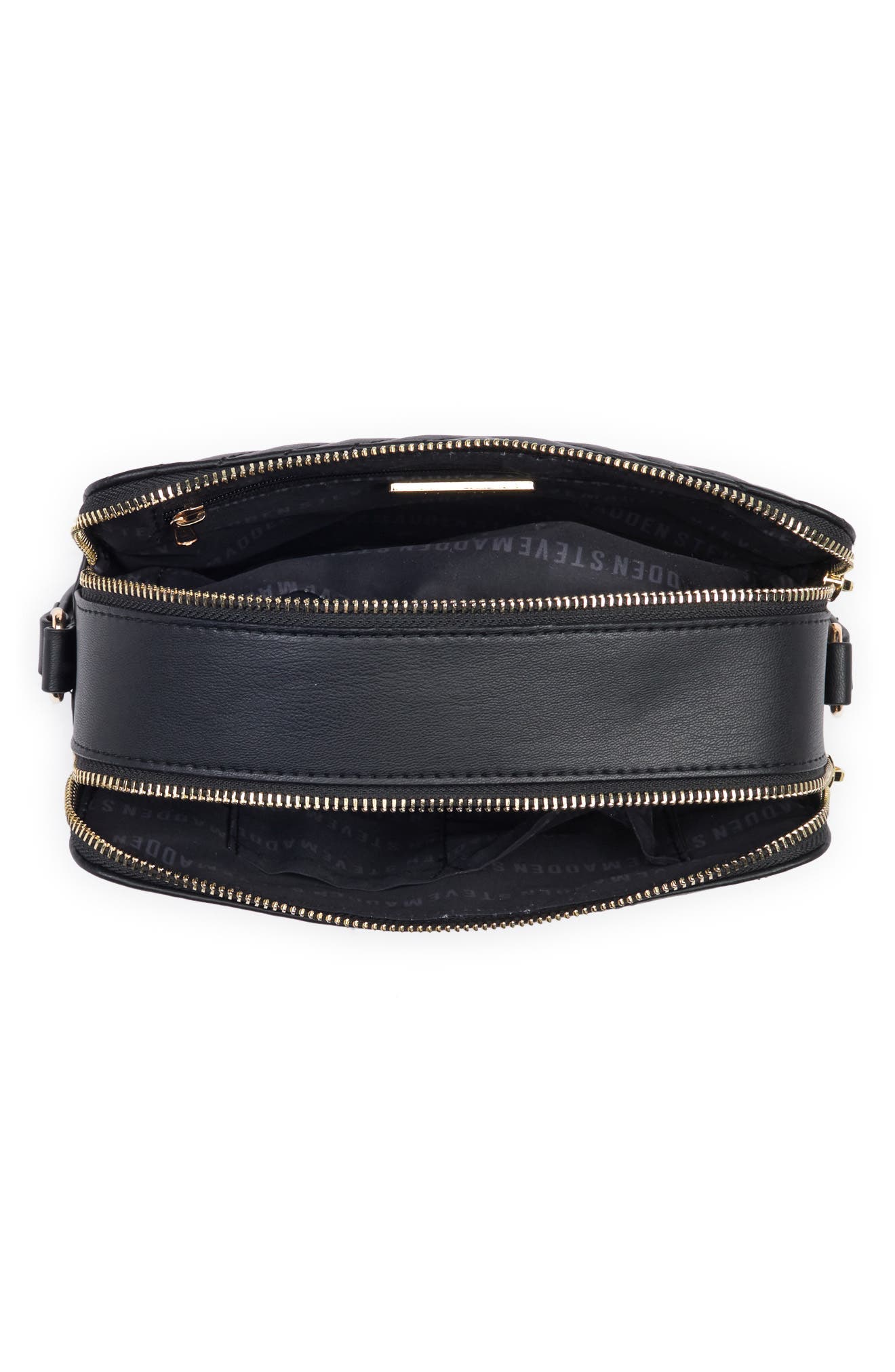 Steve Madden B Danna Chevron Quilted Faux Leather Camera Bag, Alternate, color, 