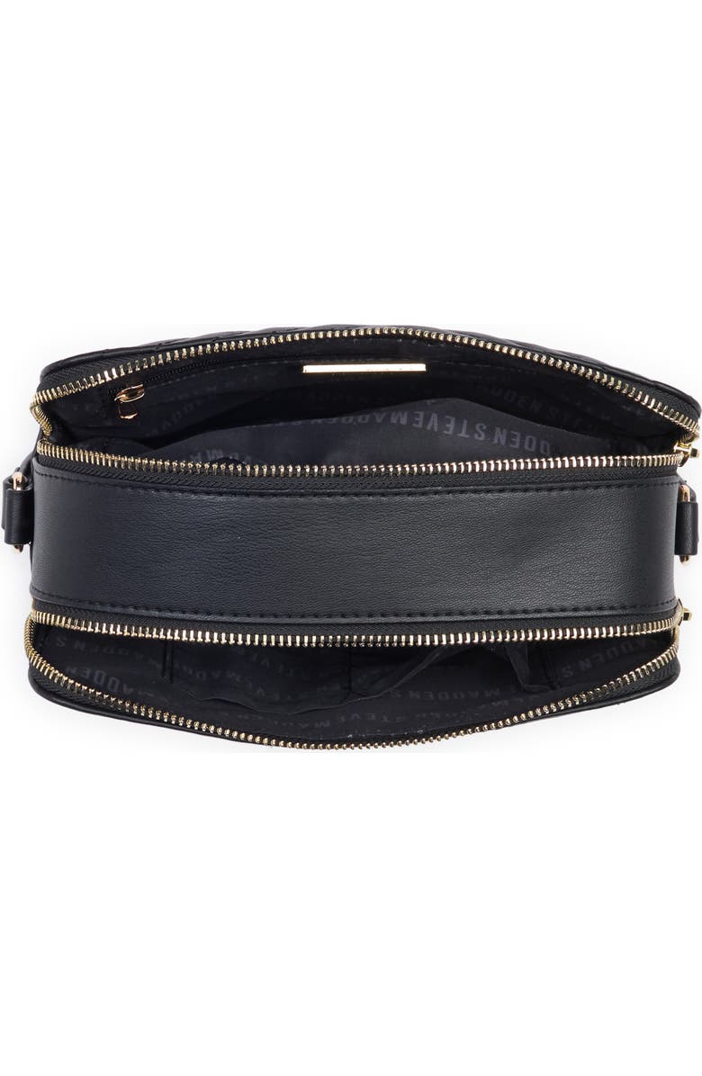 Steve Madden B Danna Chevron Quilted Faux Leather Camera Bag, Alternate, color,