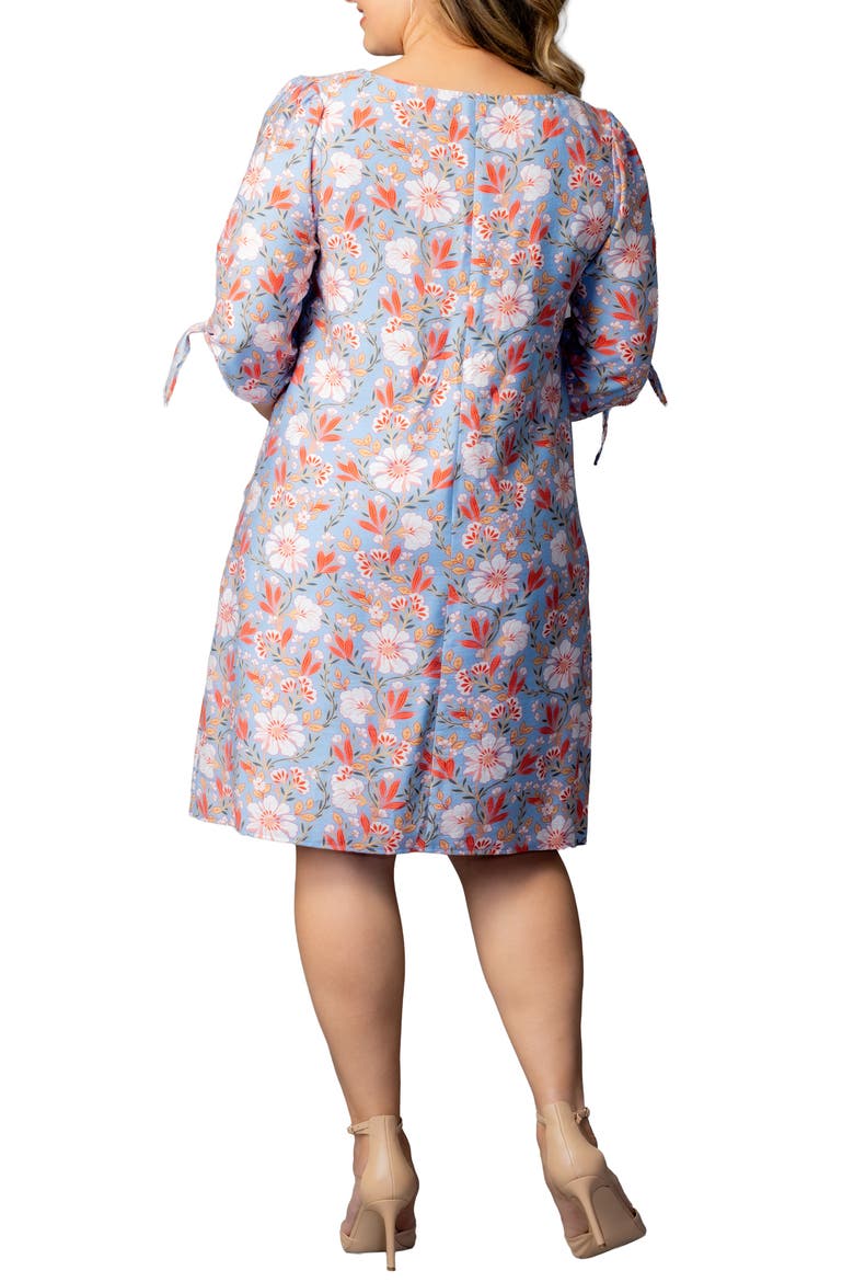 Manhattan Shift Dress, Alternate, color, SKY BLUE BLOOMS