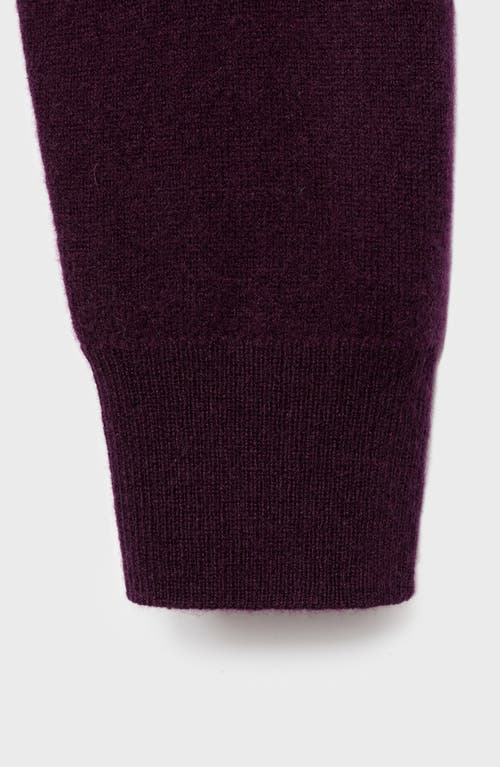 Mango Crewneck Cashmere Sweater In Burgundy