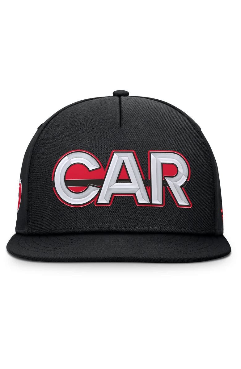 FANATICS Men's Fanatics Black Carolina Hurricanes Authentic Pro Rink Team Code Snapback Hat, Alternate, color, Black