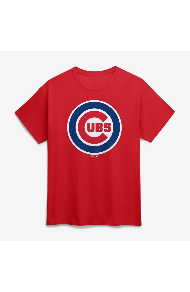 Logo Athletic Men's Logo Athletic Red Chicago Cubs Official Logo T-Shirt, Alternate, color, Red