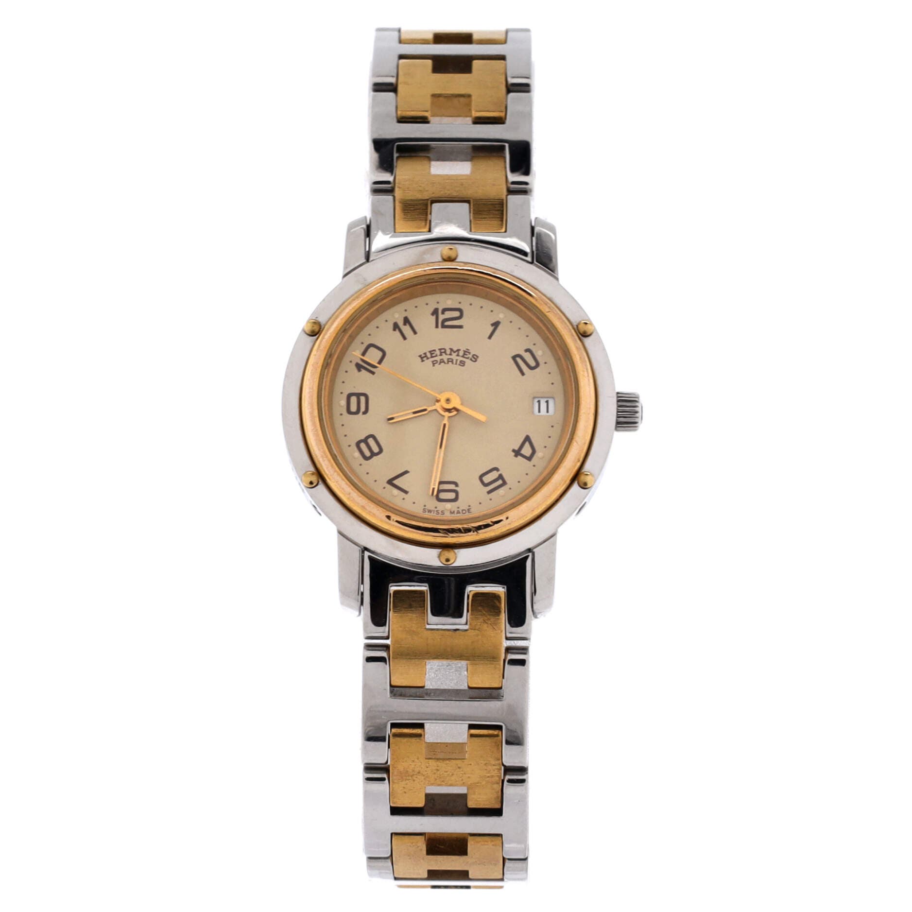 Clipper Quartz Watch Stainless Steel with Plated Metal 24, Main, color, Metallic Silver