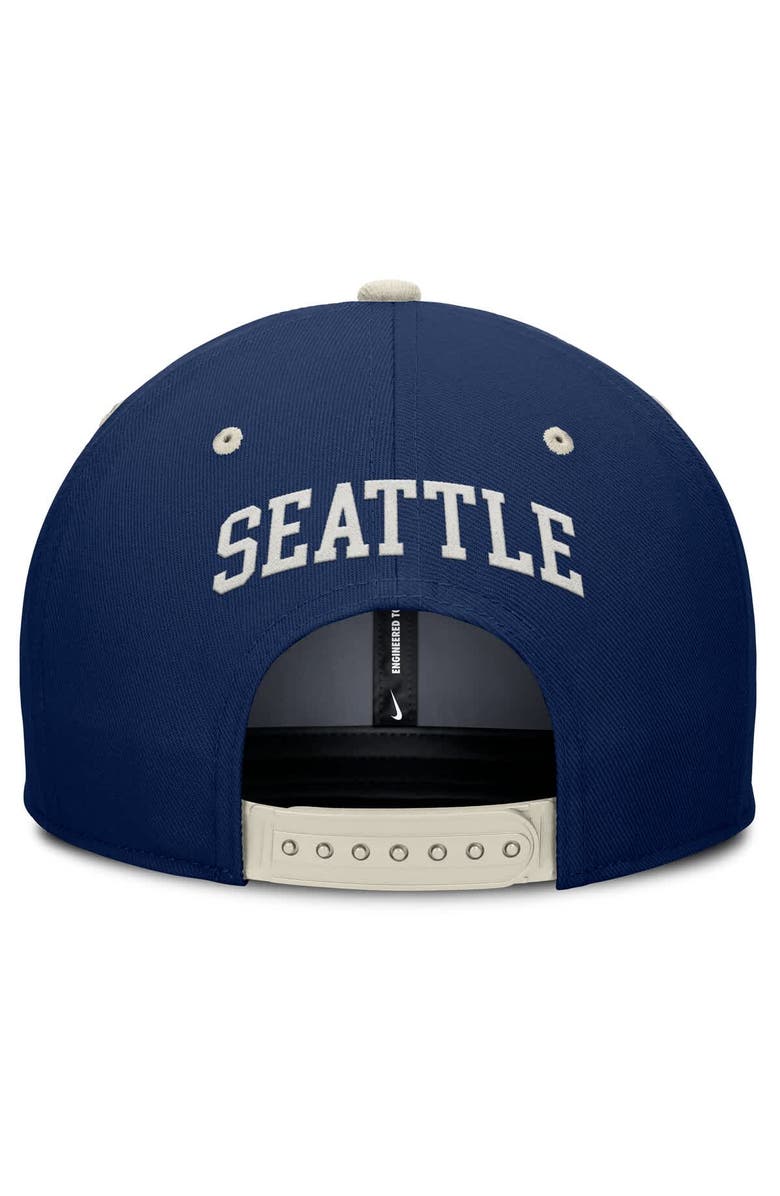 Nike Men's Nike Navy/Cream Seattle Mariners Pro Performance Snapback Hat, Alternate, color, 