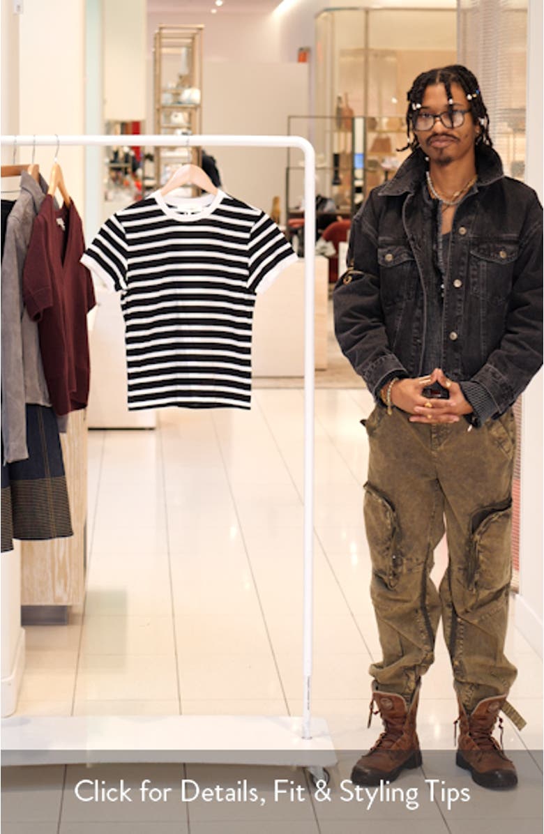 Stripe Pima Cotton Baby Tee, sales video thumbnail