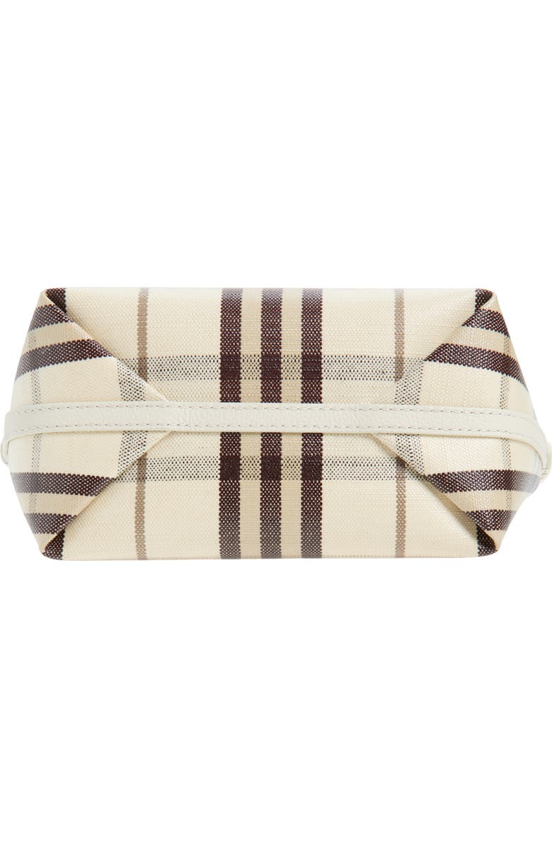Burberry Highlands Check Coated Canvas Baguette Bag, Alternate, color, Light Beige