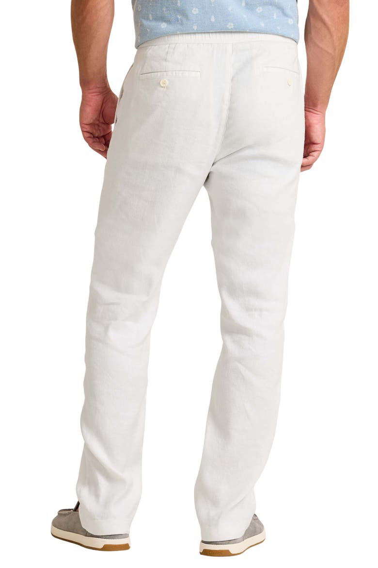 Beach Coast Stretch Linen & Cotton Pants, Alternate, color, WHITE
