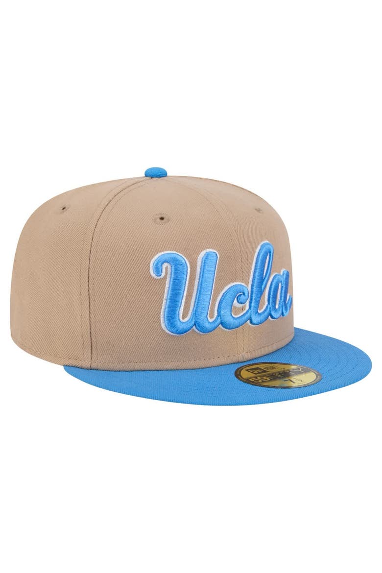 Men's New Era  Khaki UCLA Bruins Two-Tone 59FIFTY Fitted Hat, Alternate, color, Khaki