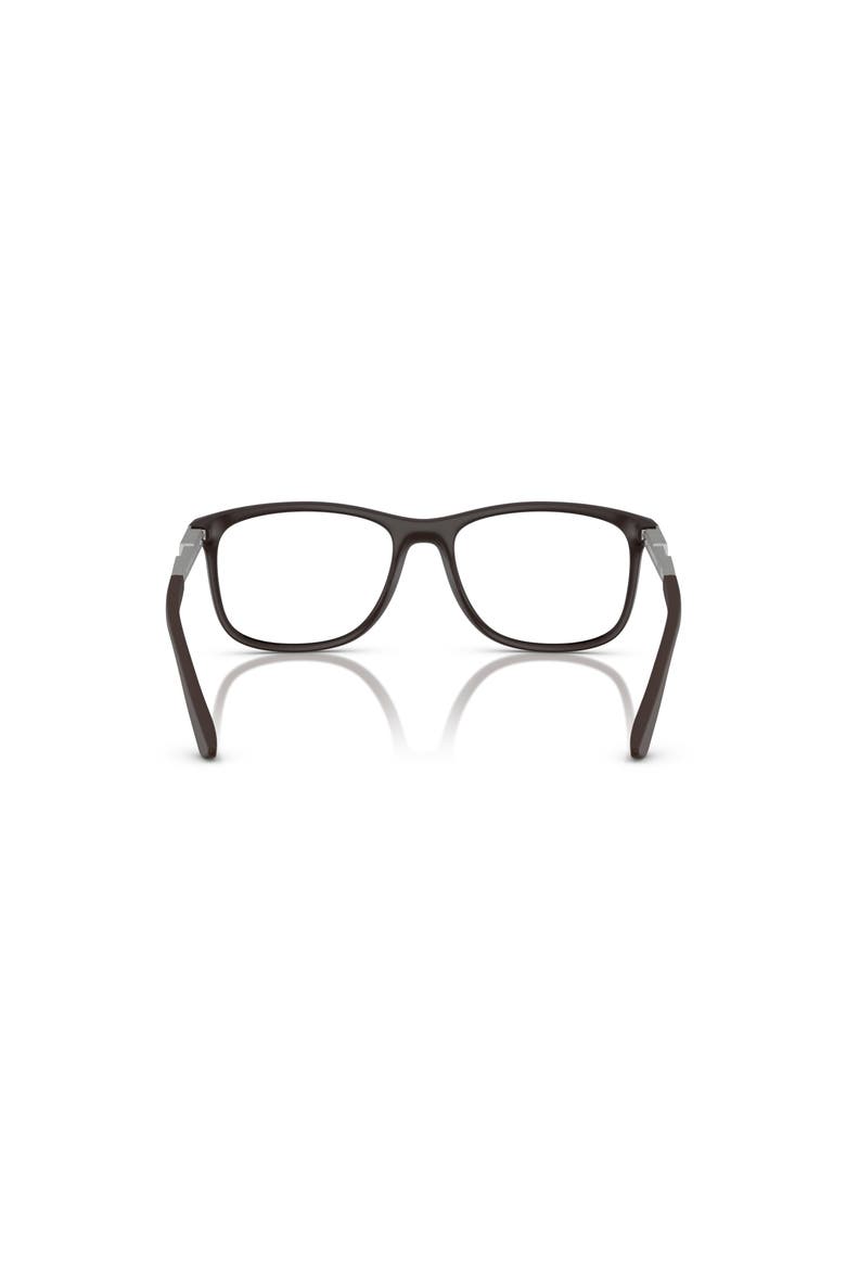 53mm Rectangle optical glasses, Alternate, color, Brown