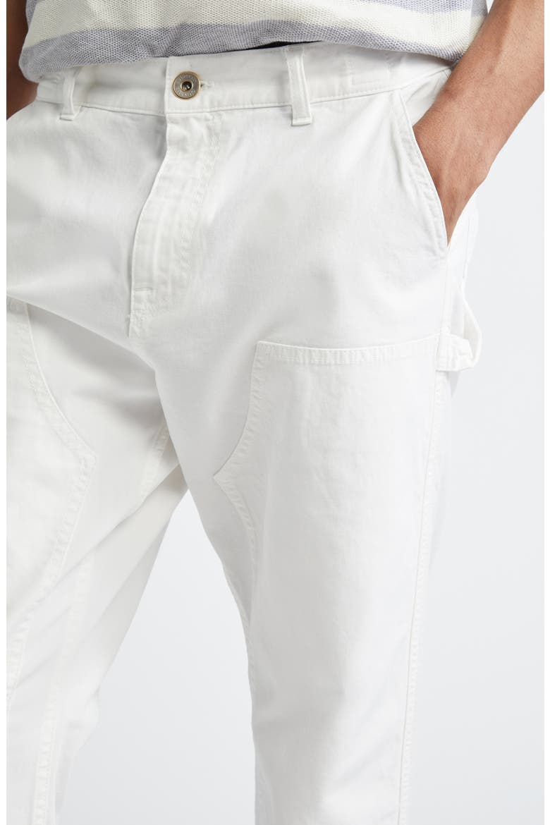 Stretch Cotton Carpenter Pants, Alternate, color, 01 WHITE