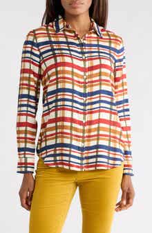 Plaid Button-Up Shirt