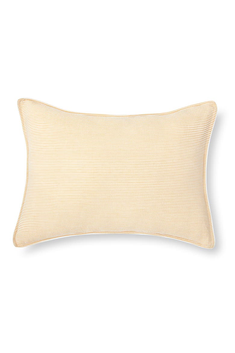 Set of 2 Stripe Cotton Seersucker Shams, Alternate, color, YELLOW