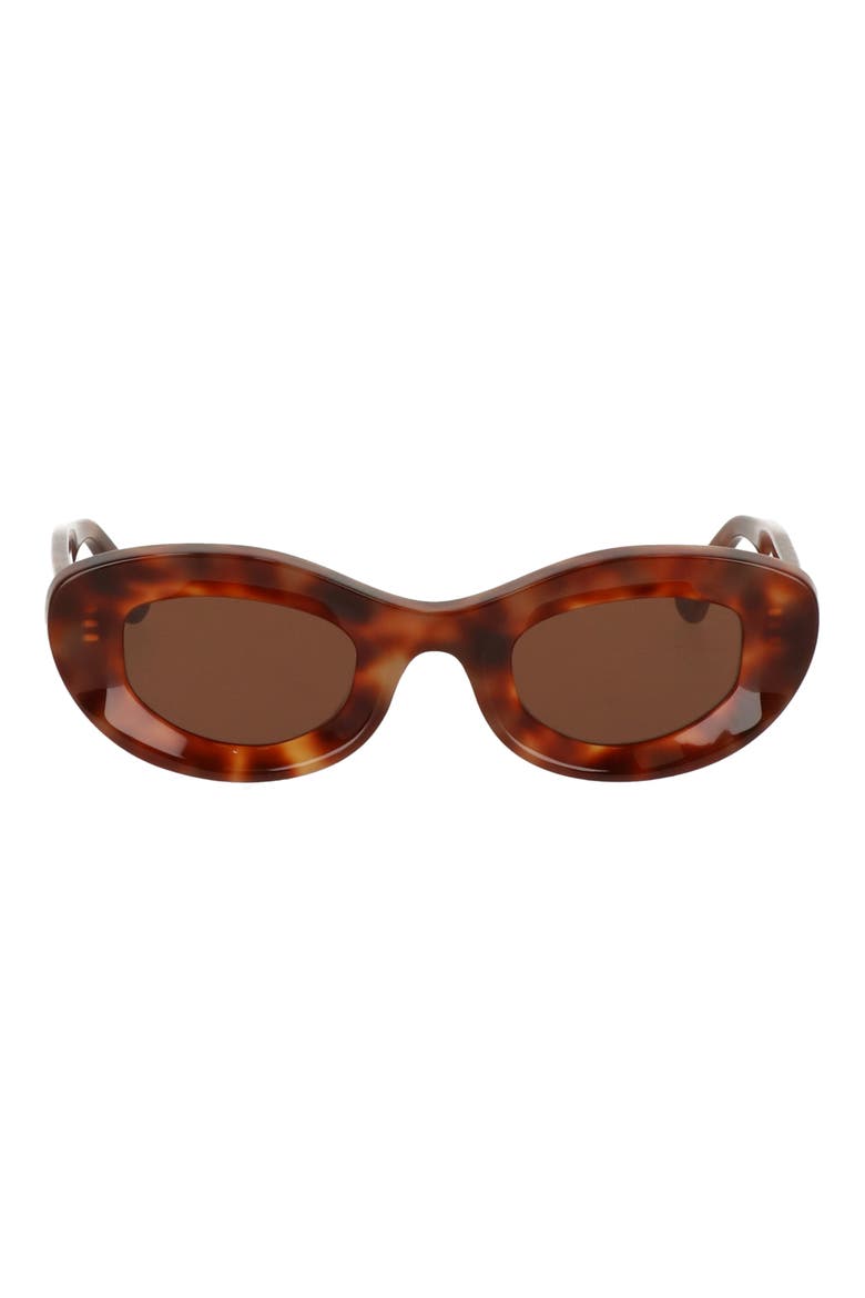 Jazz 47mm Oval Sunglasses, Main, color, TORTOISE SHELL