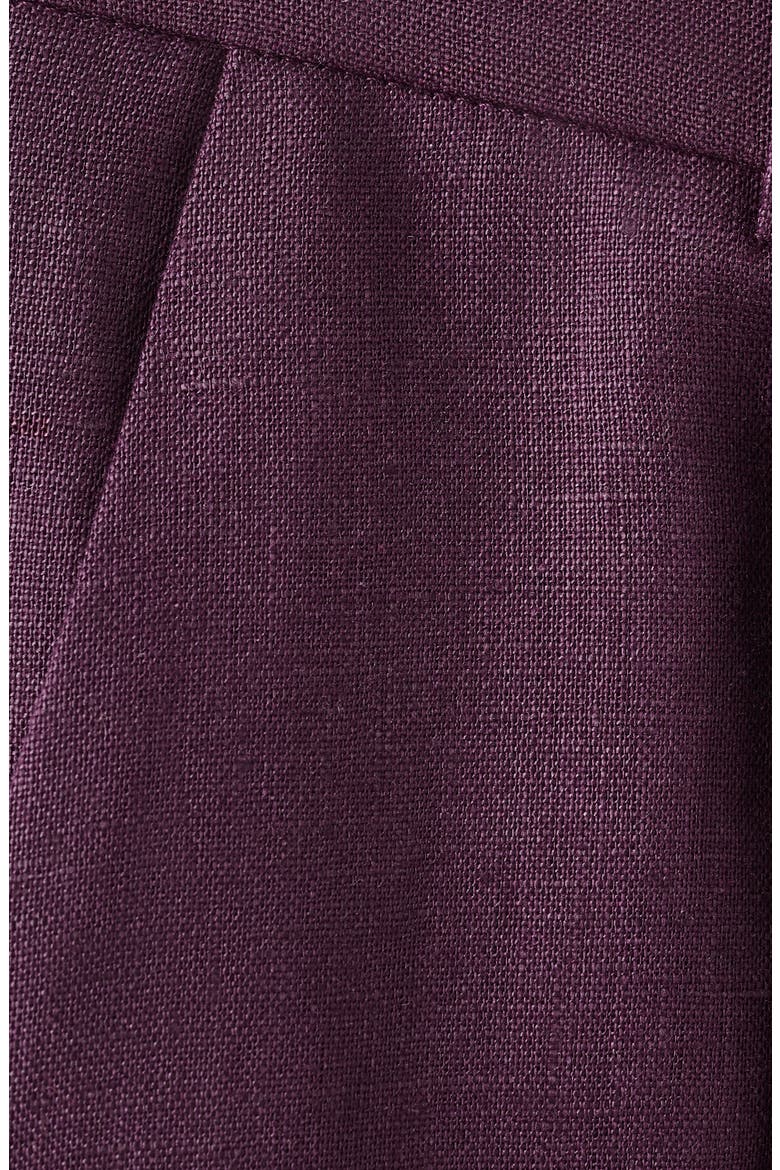 Linen Straight Leg Suit Pants, Alternate, color, PURPLE