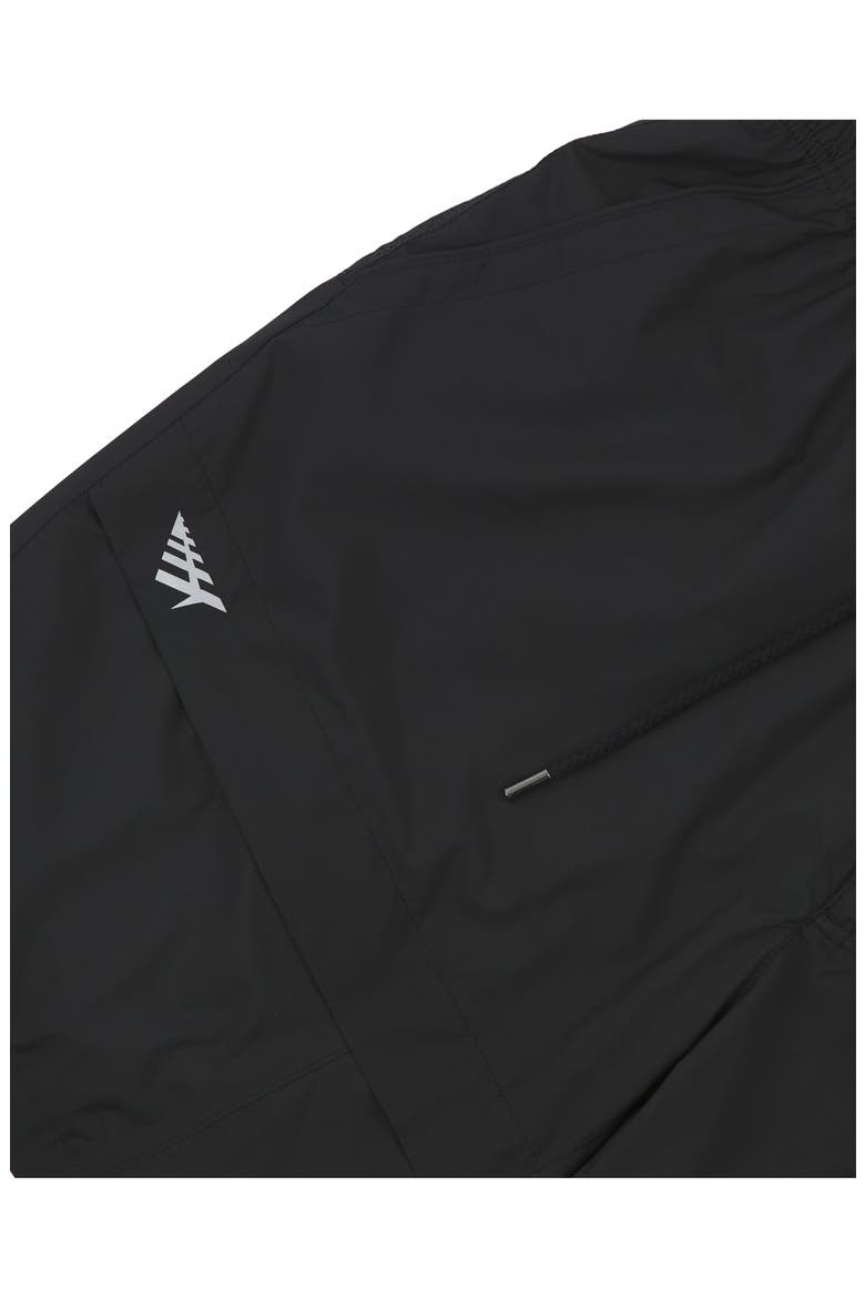 Logo Reflective Track Shorts, Alternate, color, BLACK