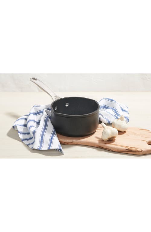 Le Creuset 1.6-quart Toughened Nonstick Pro Saucepan In Black