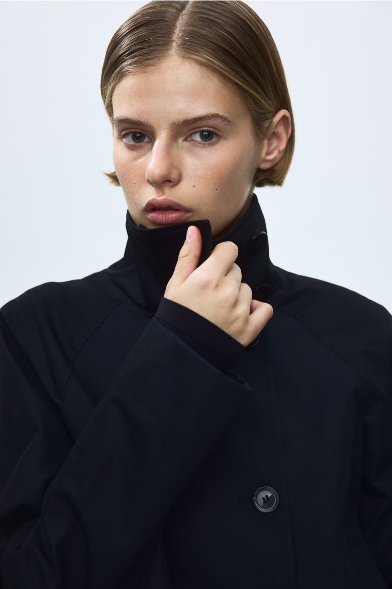 Short Trench Coat, Alternate, color, Dark gray