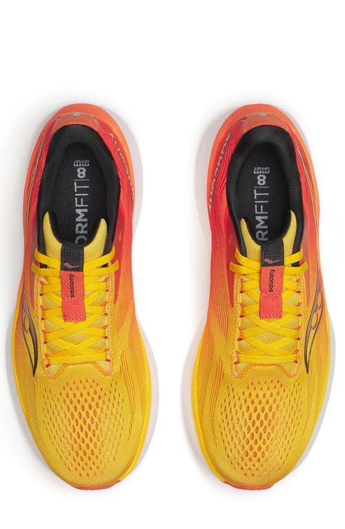 Saucony Ride 18 Running Shoe In Pollen/pepper