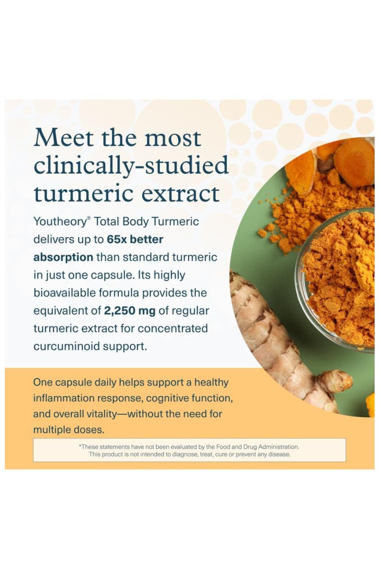 Total Body Turmeric Vegetarian Capsules Inflammation Support Supplement 30 Count, Alternate, color, None