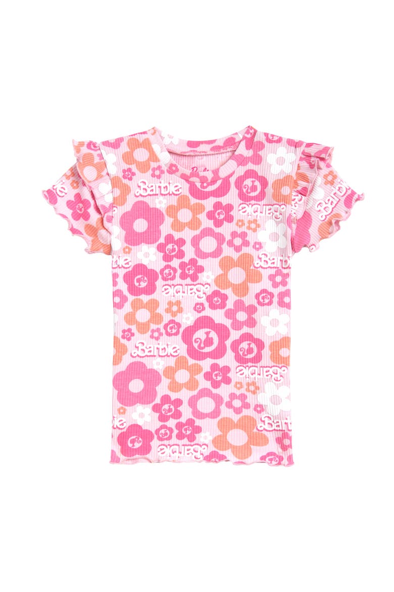 Ribbed T-Shirt & Shorts Set, Alternate, color, Pink