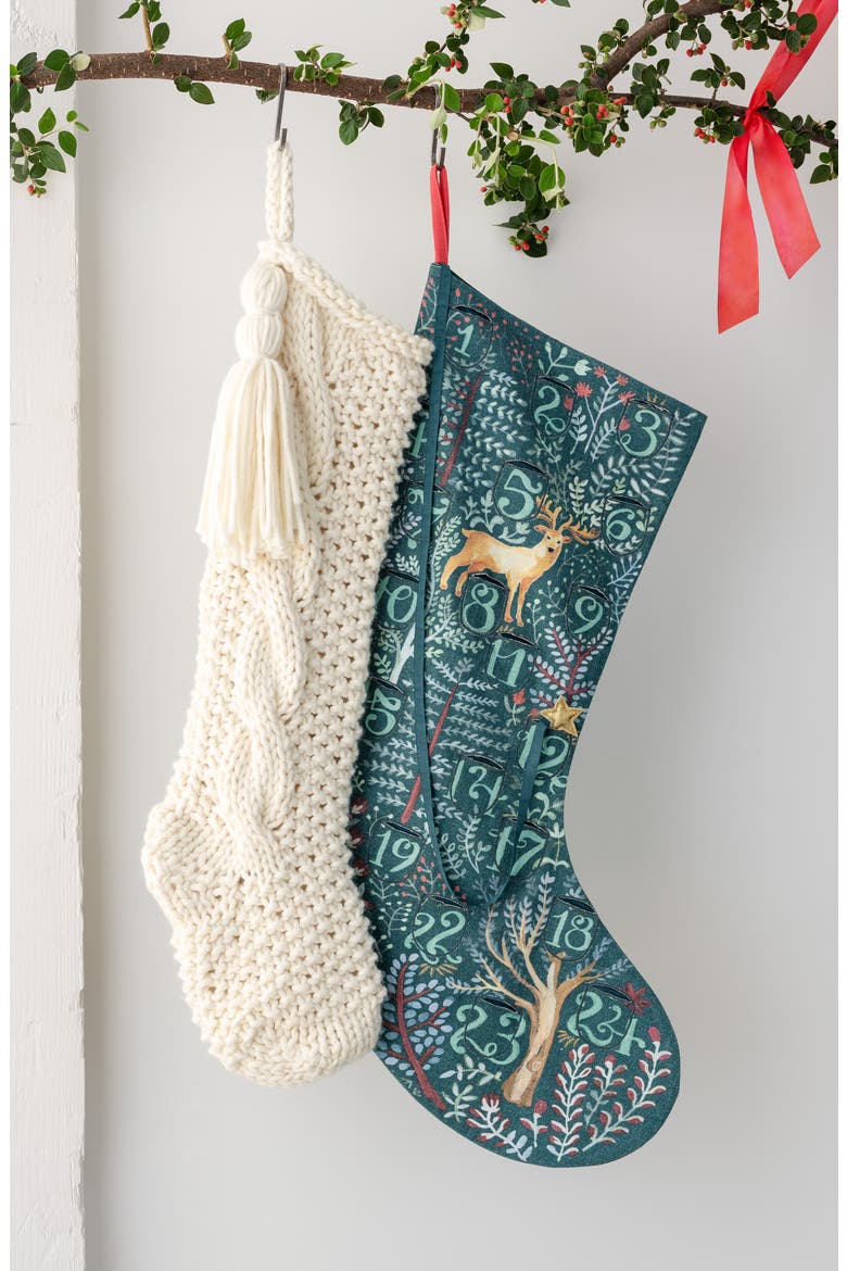 Cable Knit Stocking, Alternate, color, GREY FROST