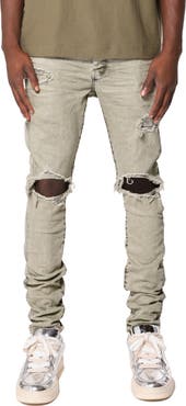 PURPLE BRAND Ripped Skinny Jeans