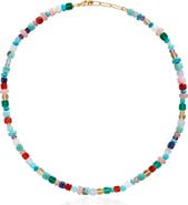 【Monica Vinader】Amulet Freedom ネックレス Monica Vinader Freedom Beaded Gemstone Necklace | Nordstrom
