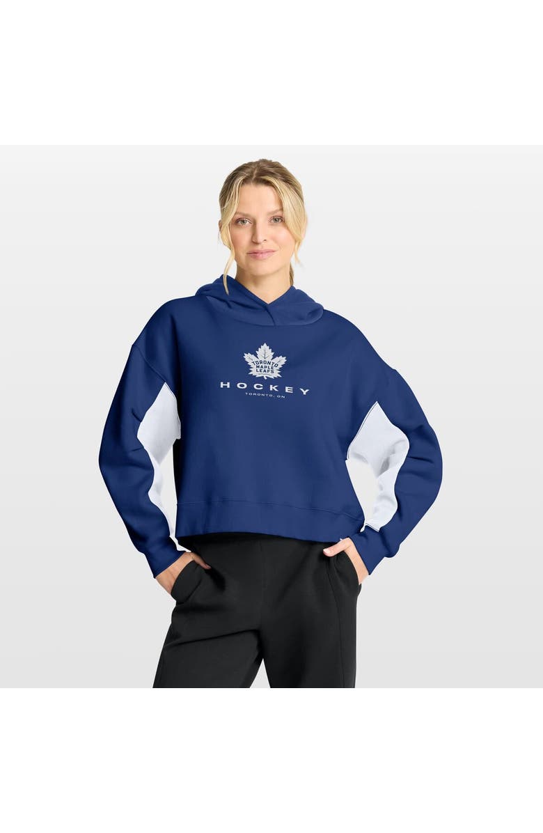 FANATICS Women's Fanatics Blue Toronto Maple Leafs Back Check Boxy Hoodie, Alternate, color, Blue