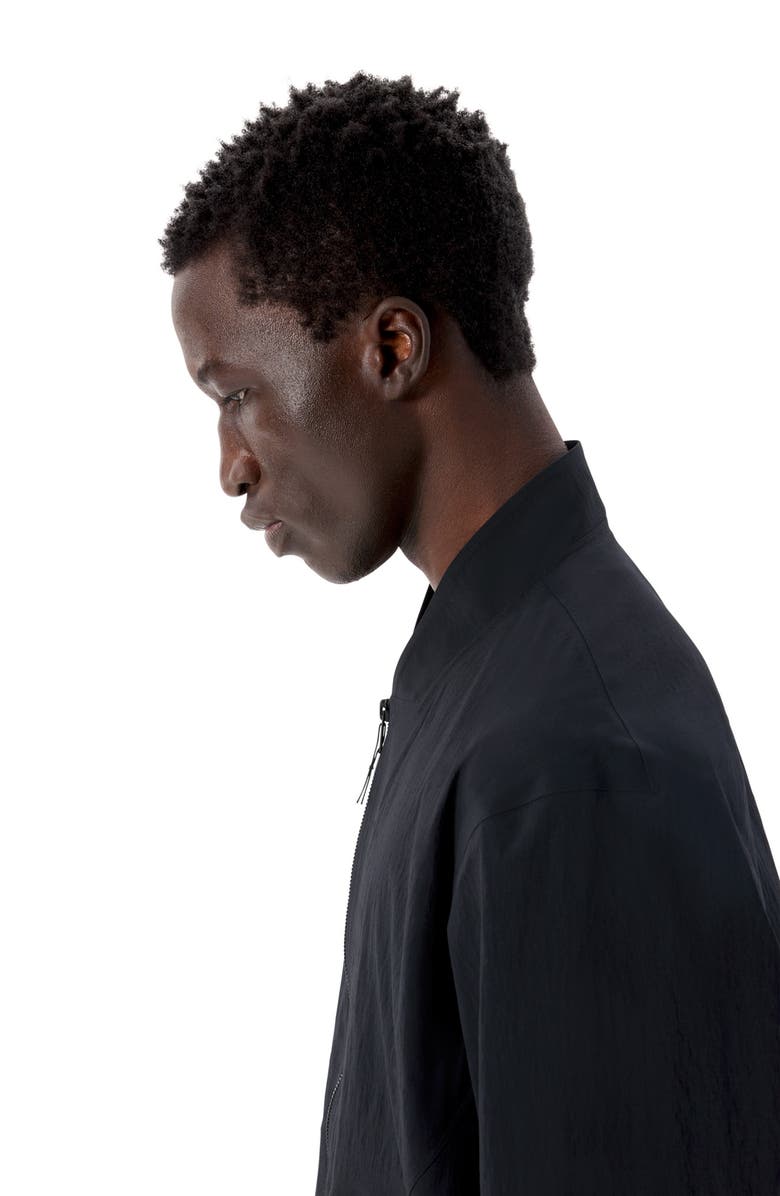 Veilance Diode Stretch Nylon Bomber Jacket, Alternate, color, Black