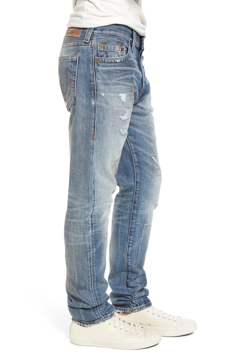 True Religion Brand Jeans Logan Slim Straight Fit Jeans, Alternate, color, 