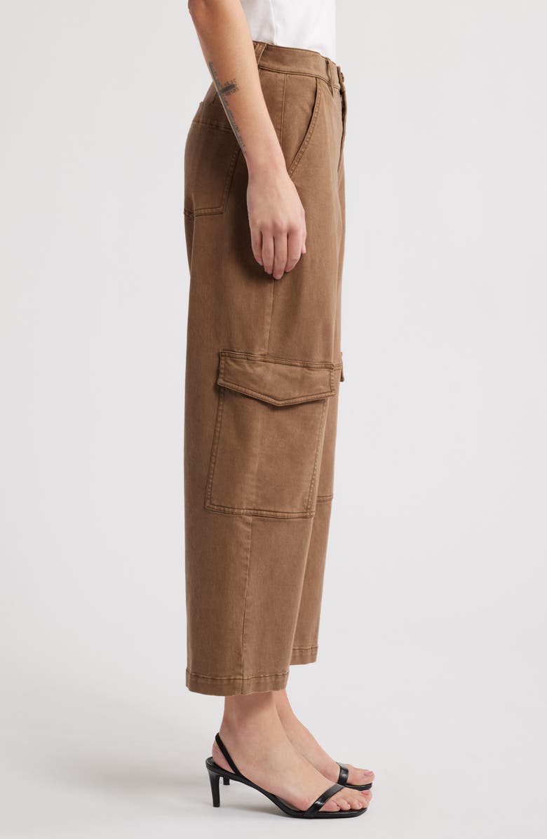 FRAME The Station Crop Cargo Pants, Alternate, color, Walnut
