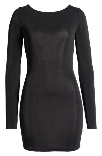 FREE PEOPLE FREE PEOPLE CALL ME LATER LONG SLEEVE MINIDRESS 