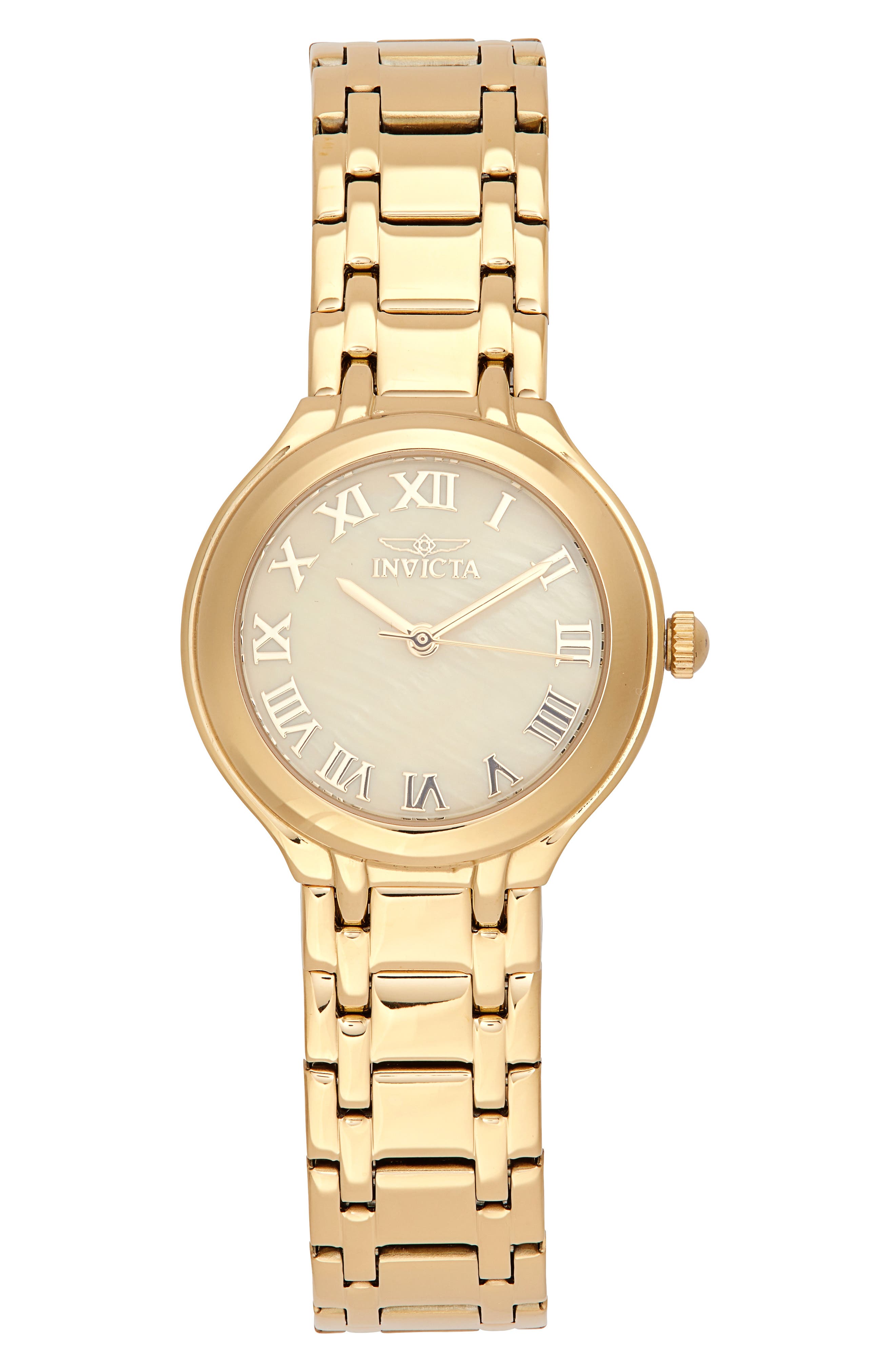 INVICTA Wildflower Mother-of-Pearl Dial Bracelet Watch, 32mm