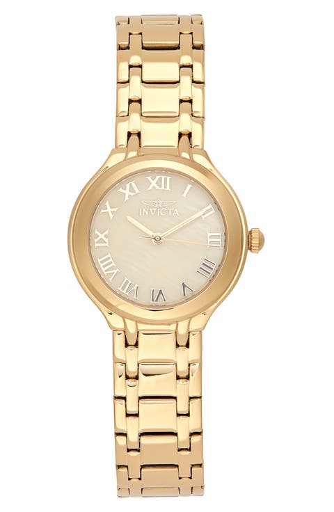 Wildflower Mother-of-Pearl Dial Bracelet Watch, 32mm