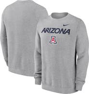 Nike Men's Nike Heather Gray Arizona Wildcats Primetime Primary Stack Pullover Sweatshirt