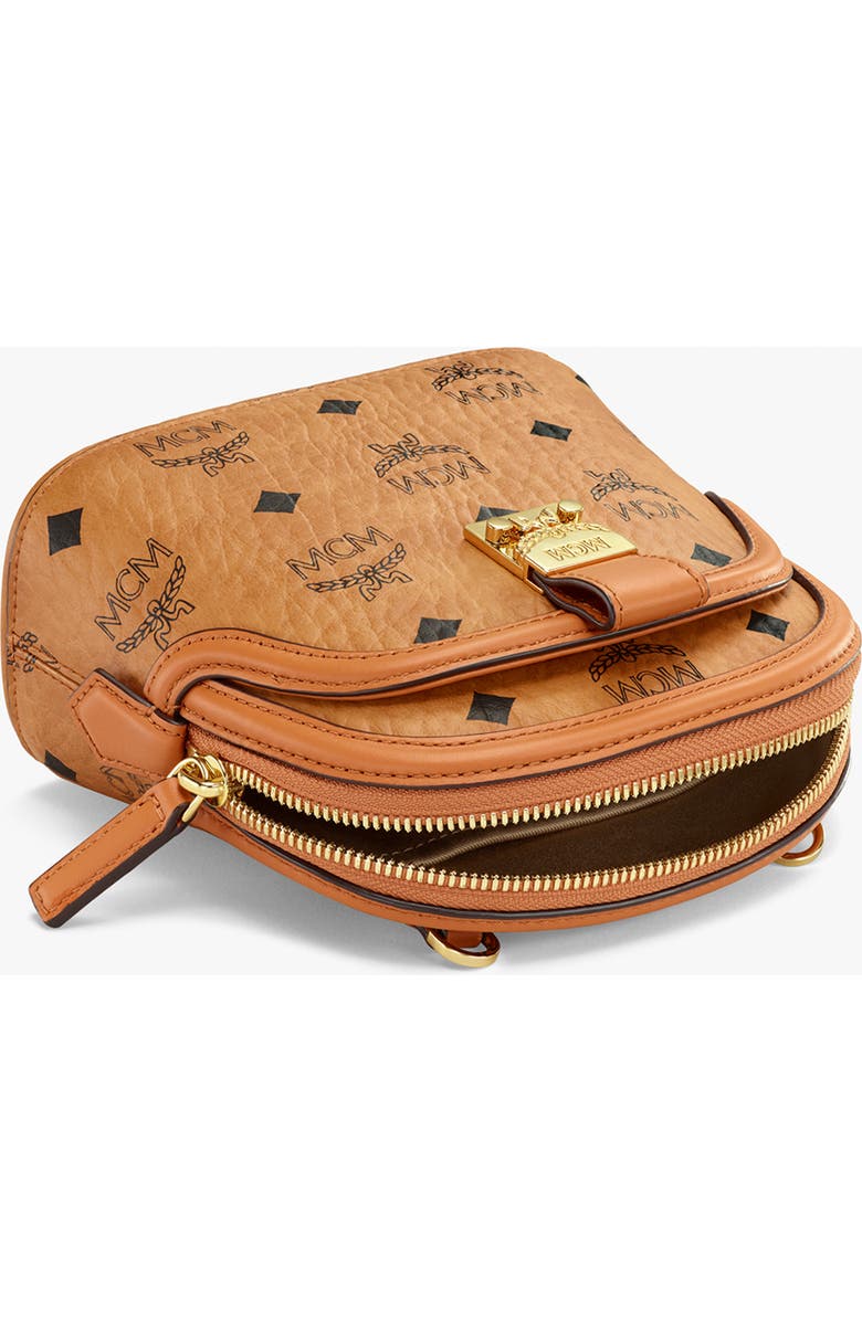 MCM Mini Anna Visetos Canvas Crossbody Bag, Alternate, color,