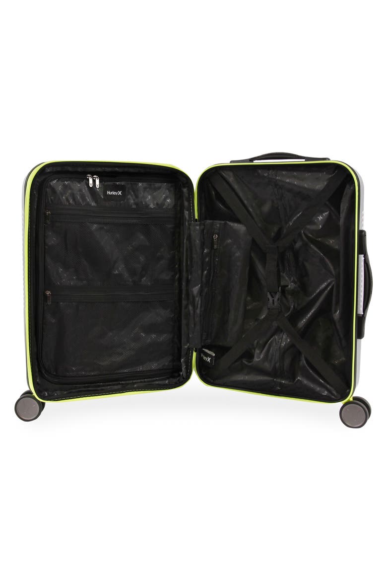 Torx 21-Inch Spinner Suitcase, Alternate, color, LIGHT GREY/ NEON