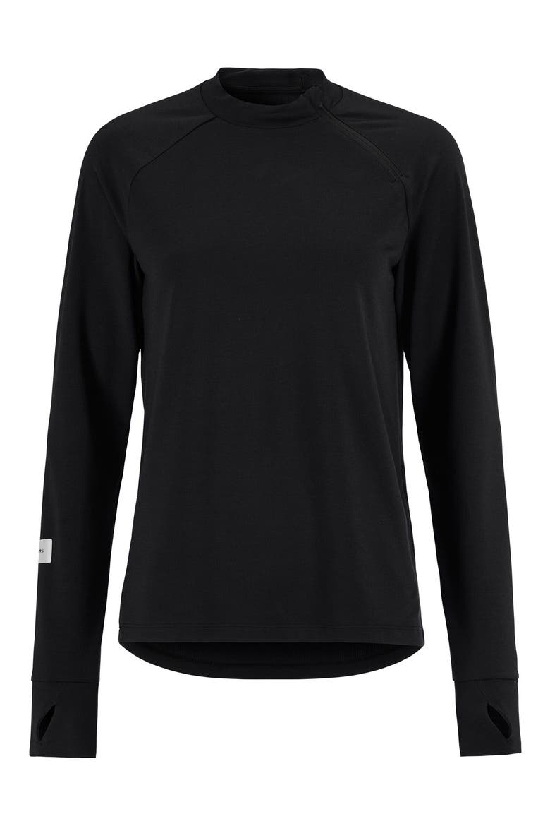 Adv SubZ Zip Performance Jersey, Alternate, color, BLACK