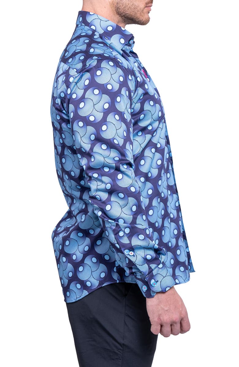 Maceoo Fibonacci Resistance Contemporary Fit Button-Up Shirt, Alternate, color, 
