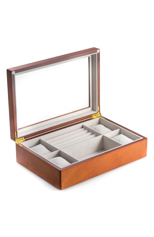 Bey-berk Cherry Wood Watch Case In No Color