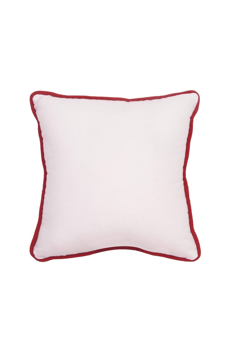 C&F Home Peace Poinsettia Small/Petite Christmas Accent Pillow, 10" x 10", Alternate, color, Green