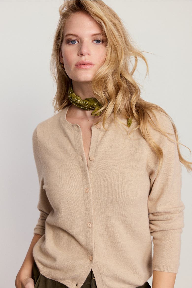 The Cashmere Crew Sweater, Alternate, color, Camel