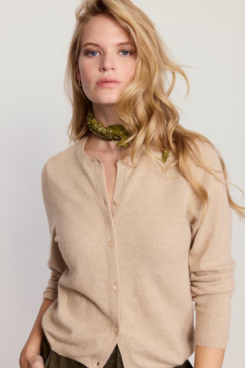 The Shirt By Rochelle Behrens The Cashmere Crew Sweater In Brown