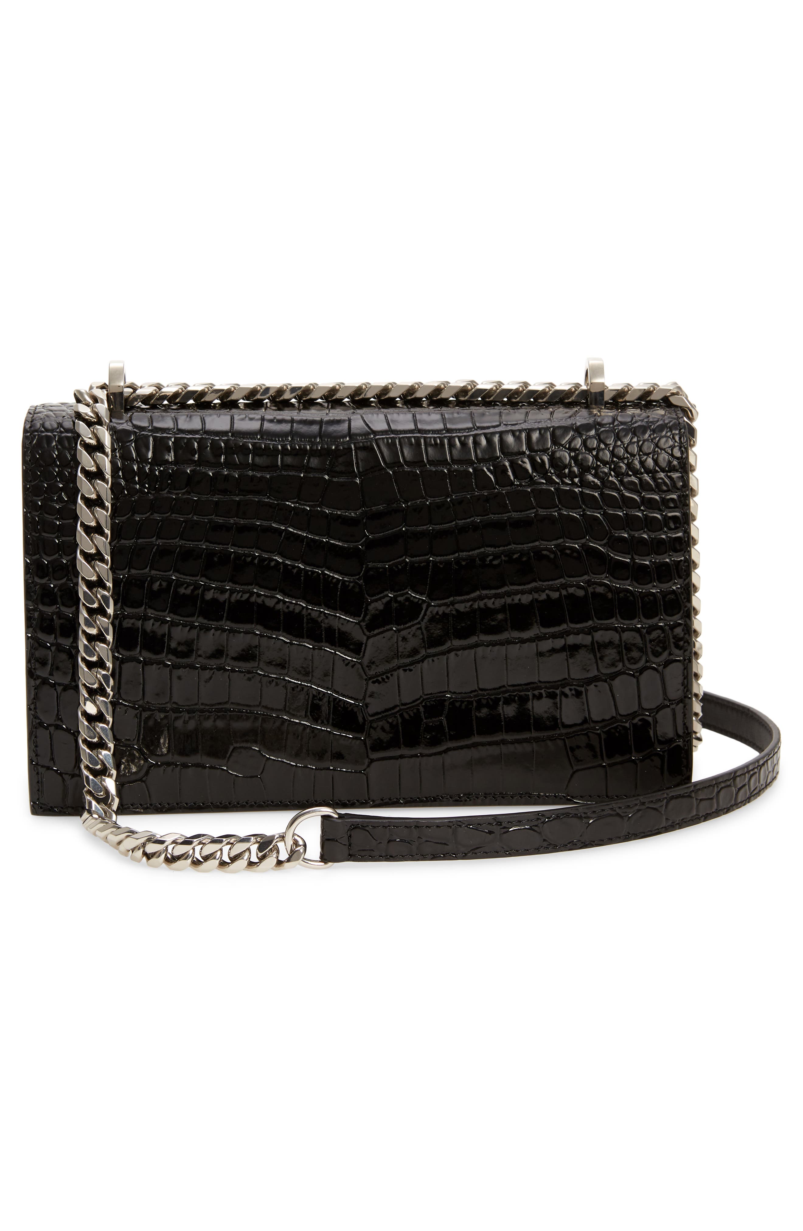 McQueen Alexander McQueen Jewelled Croc Embossed, Alternate, color, 
